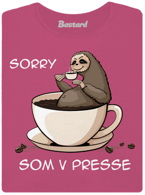 V presse dámske tričko prémium Magenta