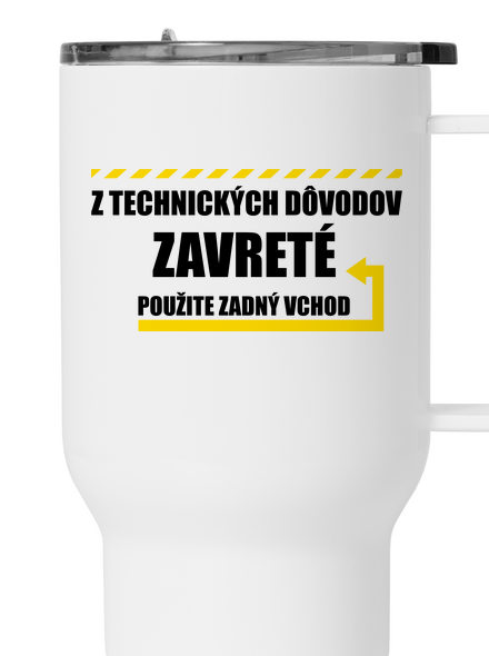 Zadný vchod termohrnček White