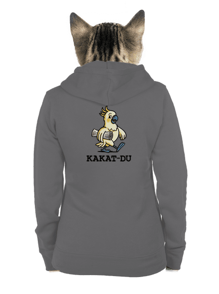 Kakat-du dámska mikina na zips Steel Gray