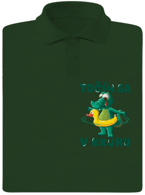 Točím sa v kruhu pánska polokošeľa Bottle Green Mal