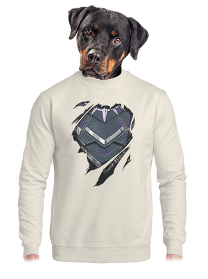 Panther inside unisex mikina bez kapucne Off White