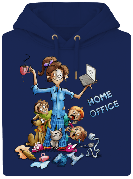 Mamičky home office unisex mikina premium Navy