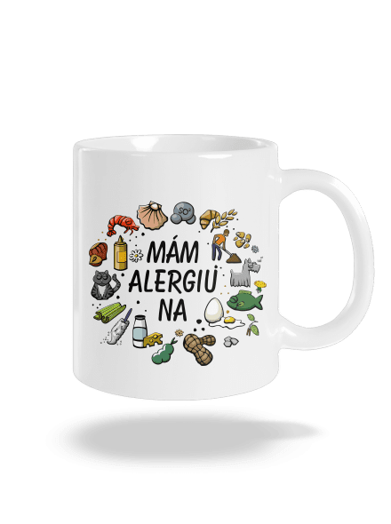 Mám alergiu na... + fix klasický hrnček White