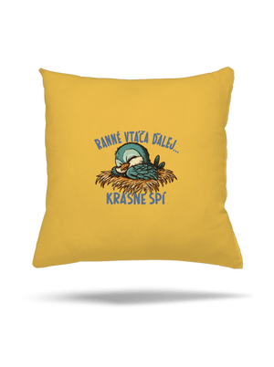 Ranné vtáča spí vankúš Yellow Gold