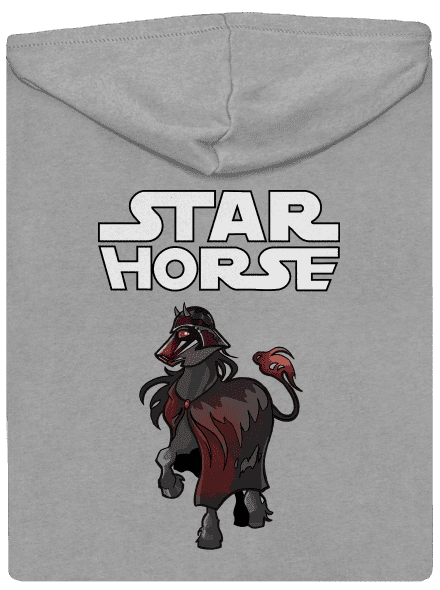 Star horse pánska mikina na zips Light Melange