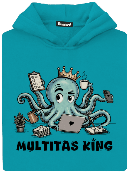 Multitas king detská mikina klokanka Hawaiian Blue