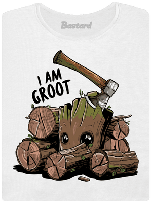 I Am Groot dámske tričko s lemom White