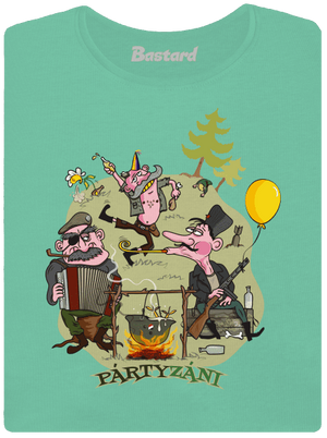 Pártyzáni dámske tričko prémium Mint Mal