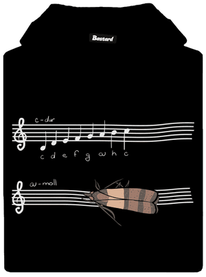 A - moll dámska mikina klokanka Black
