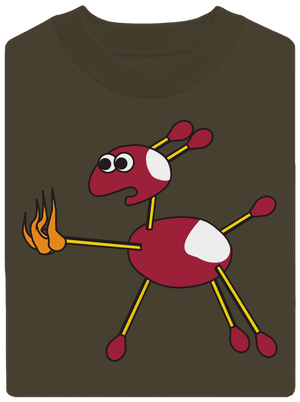 Gaštany unisex mikina bez kapucne Urban Khaki