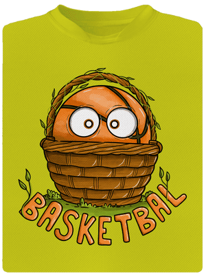 Basketbal detské športové tričko Neon Yellow