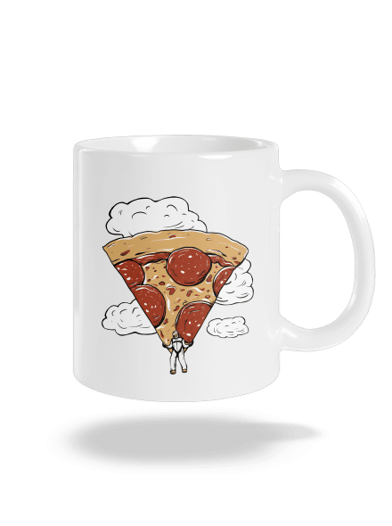 Pizzašutista klasický hrnček White
