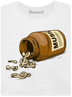 Music Pills dámske tričko prémium White