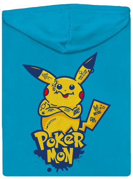 Pokérmon dámska mikina na zips Blue Atol