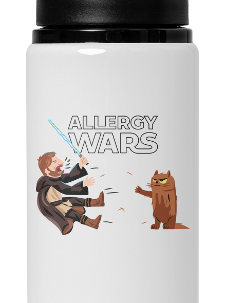 Allergy Wars flaša na vodu White