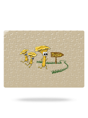 Beží líšky k táboru puzzle White