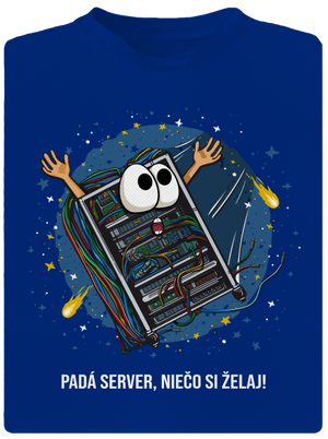 Padá server pánske športové tričko Royal Blue Mal