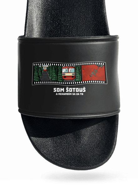 Som šotouš šľapky Black