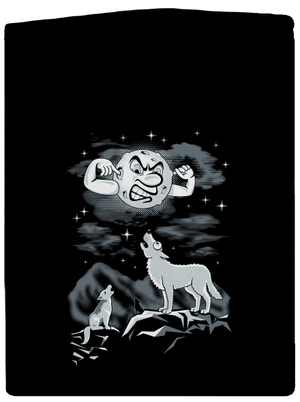 Vlčia ária pánska mikina na zips Black