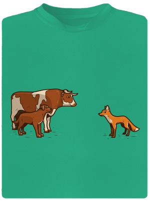 Vůl, pes a vulpes pánske športové tričko Mint Mal