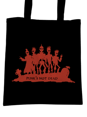 Punks Not Dead taška Black