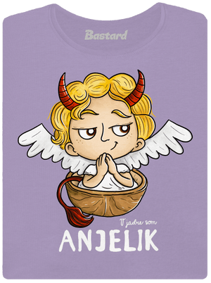 Anjelik dámske tričko s lemom Lavender