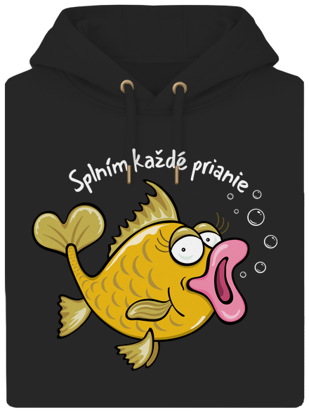 Zlaté rybky unisex mikina premium Dark Black