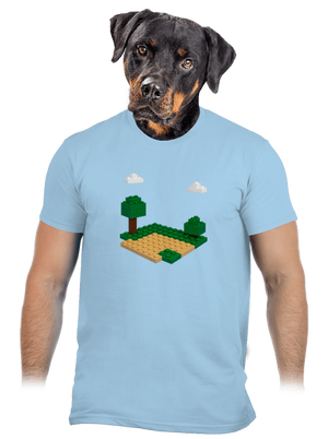 Lego z vlastnej fotky pánske tričko Sky Blue