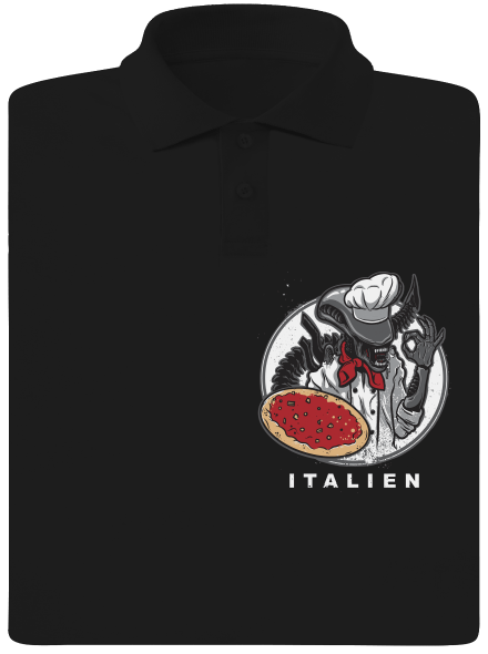 Italien pánska polokošeľa Black