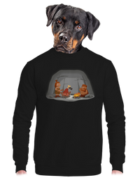 unisex mikina bez kapucne