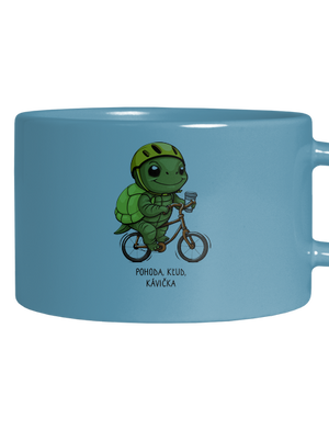 Pohoda, kľud hrnček makronka Blue Macaron