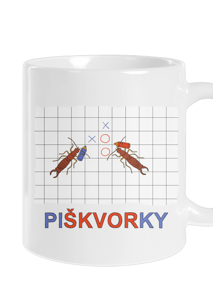 Škvorí piškvorky klasický hrnček White