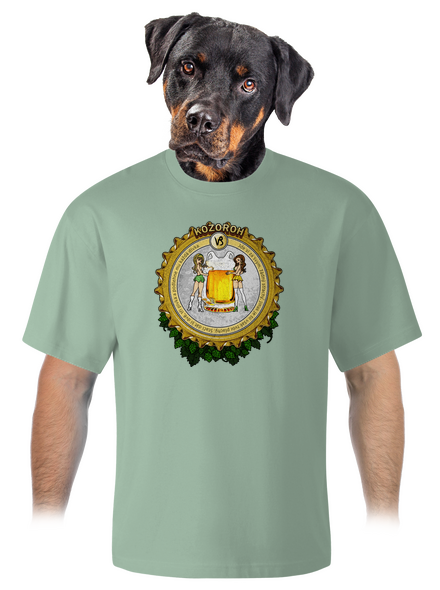 Pivný horoskop: Kozorožec unisex tričko oversized Sage