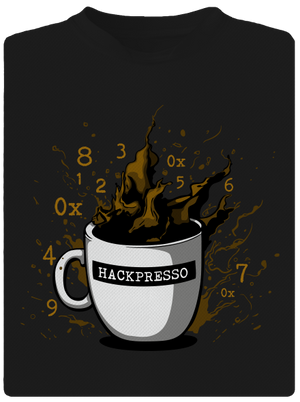 Hackpresso  pánske športové tričko Black