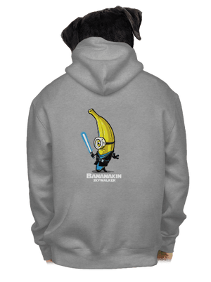 Bananakin Skywalker pánska mikina na zips Light Melange