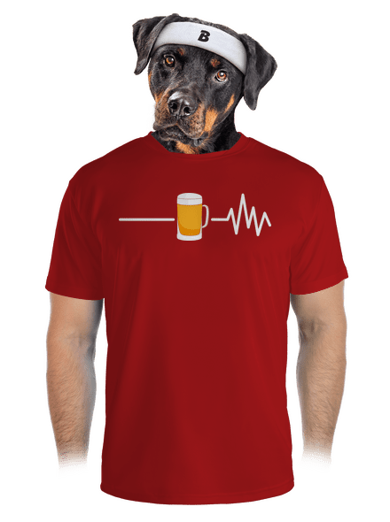 Beer help pánske športové tričko Red Mal