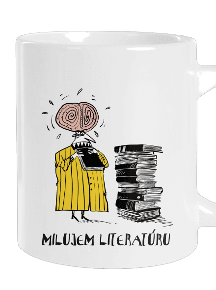 Milujem literatúru veľký hrnček White