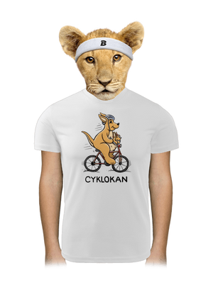 Cyklokan detské športové tričko White
