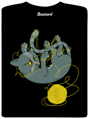 Nevrlý kocúr detské tričko Black