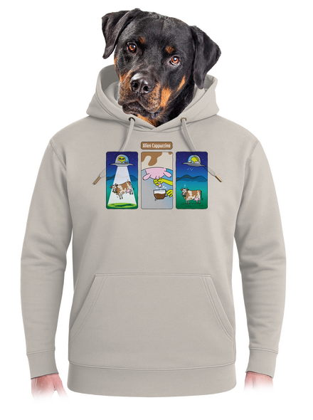 Alien Cappuccino unisex mikina premium Pastel Macchiato