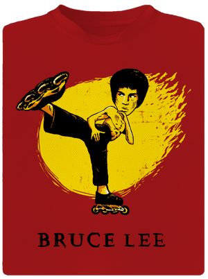 Bruce Lee pánske športové tričko Red Mal