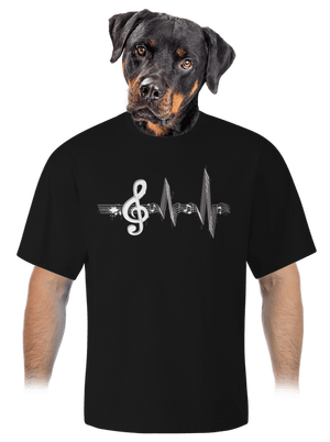 Žijem muzikou unisex tričko oversized Black