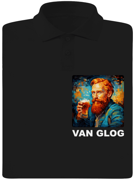 Van Glog pánska polokošeľa Black