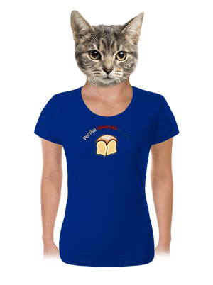 Poctivá buchta a klobása dámske tričko Royal Blue Mal