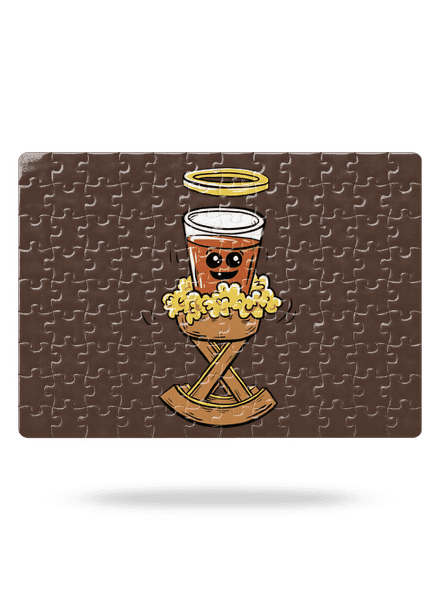 Panáčik v jasličkách puzzle White