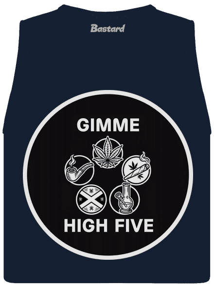 Gimme high five dámske tielko voľné Navy