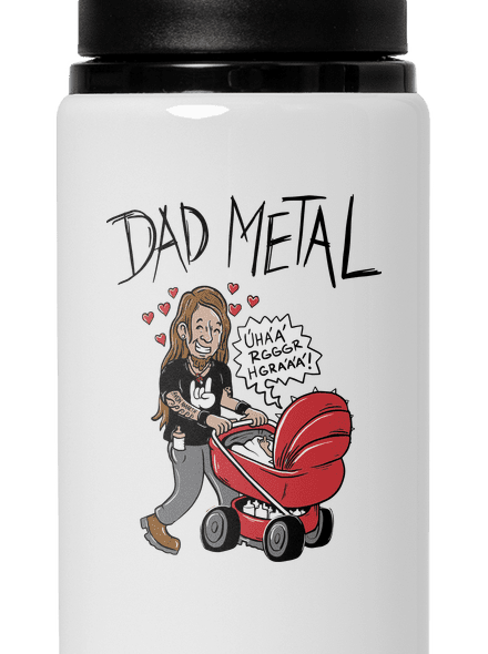 Dad metal flaša na vodu White