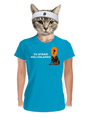Tu strážim ja dámske športové tričko Blue Atol