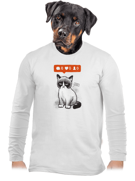 Grumpy pánske dlhý rukáv White