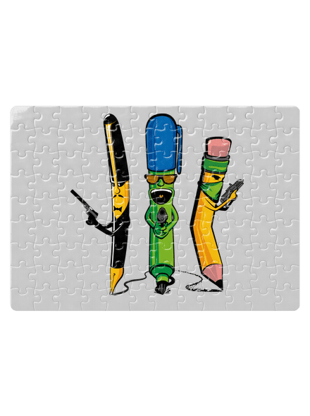 Písací gang puzzle White